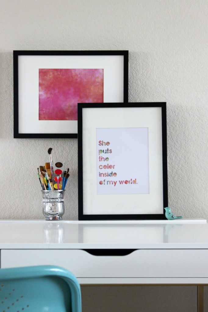 682x1024 Simple Diy Watercolor Wall Art