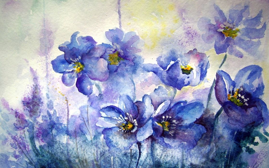 1120x700 Flower Painting Watercolor Wallpaper 1680x1050 70424 Wallpaperup