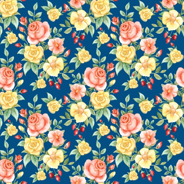 615x615 Flowers Watercolor Wallpaper Roses Free Stock Photo