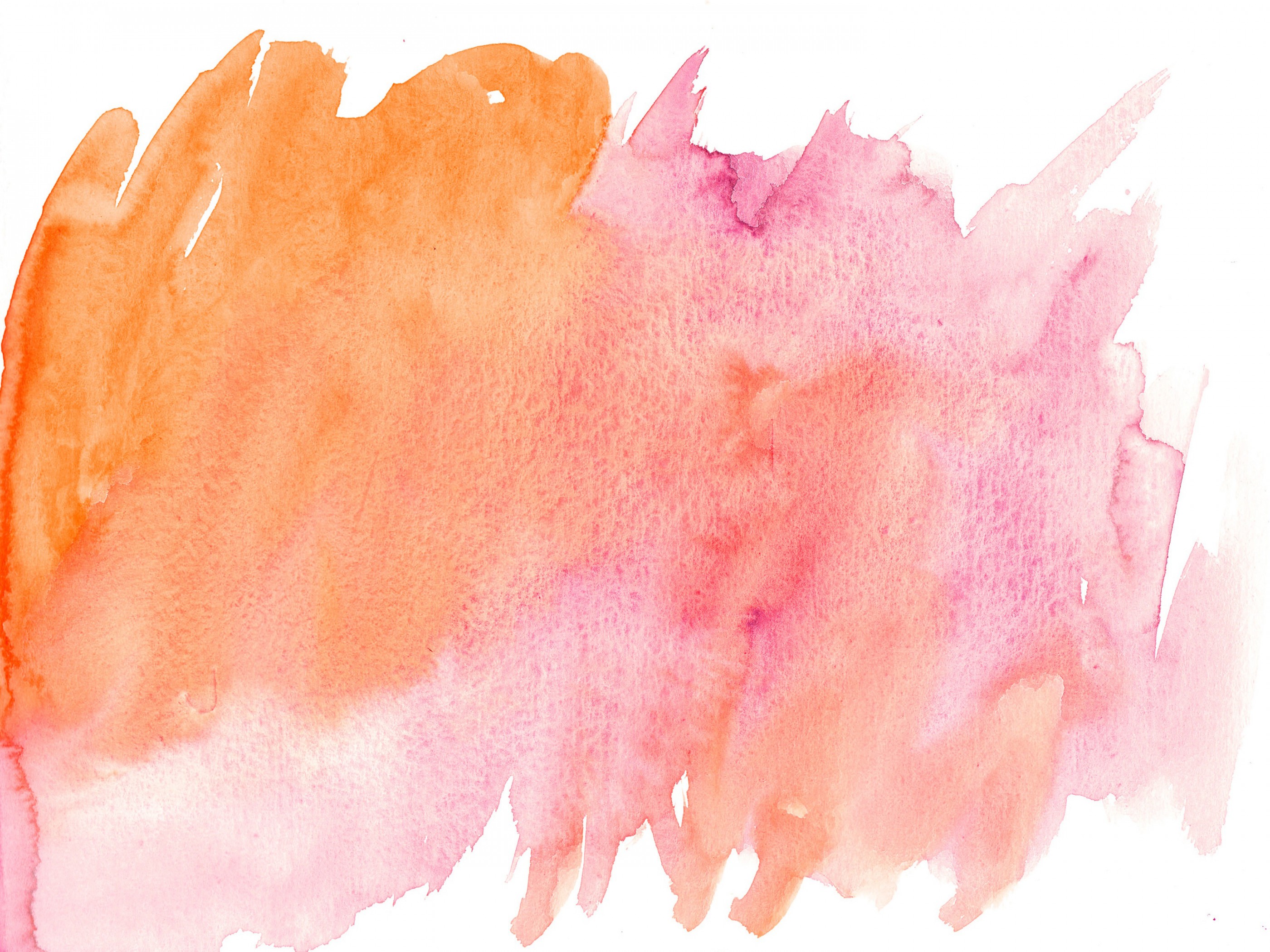2800x2100 Pink Orange Watercolor Texture Widescreen Wallpaper Wide