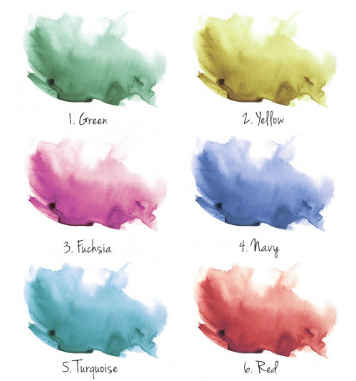 500x535 Watercolor Wall Mural, Splash Wall Art, Watercolor Wallpaper