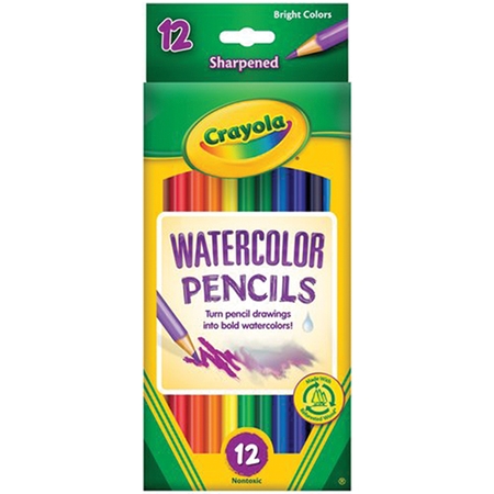 450x450 Crayola Watercolor Colored Pencils, 12 Count Use Wet Or Dry