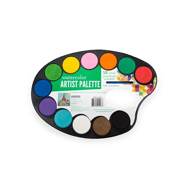 600x600 Watercolor Paint Palette, Available