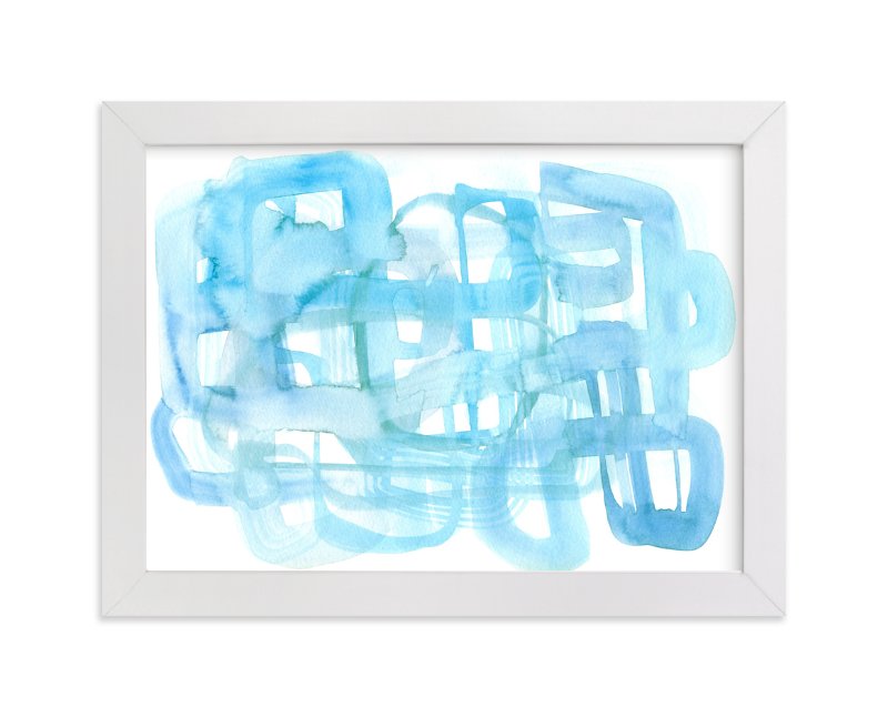 800x646 Blue Watercolor Wash Wall Art Prints By Kim Johnson Minted