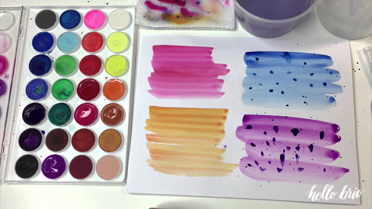 1280x720 Create Simple Watercolor Wash Backgrounds