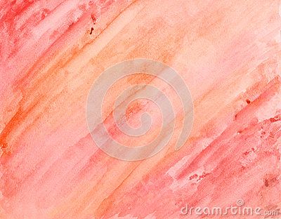 400x312 Hand Painted Watercolor Wash Background In Pink And Orange Colors