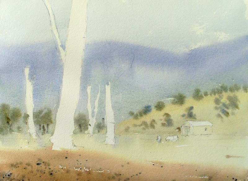 800x583 Watercolor Landscape Paintings Initial Wash Watercolour