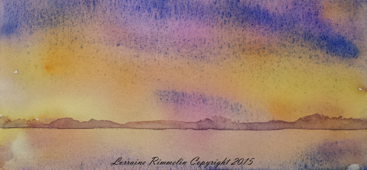 757x352 Watercolor Wash = Water View Painting In 3 Steps Paint With Me