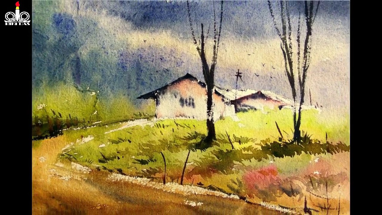 1280x720 Watercolor Landscale Paintinghow To Paint Wash Technique