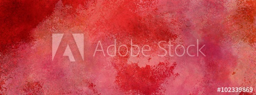 500x187 Red Background With Vintage Faded White Watercolor Wash Texture