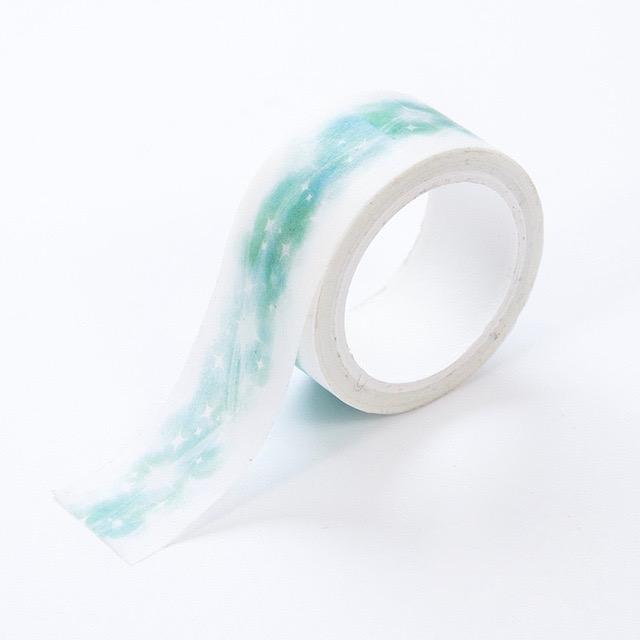 640x640 Green Enchant Premium Watercolor Washi Tape X7m