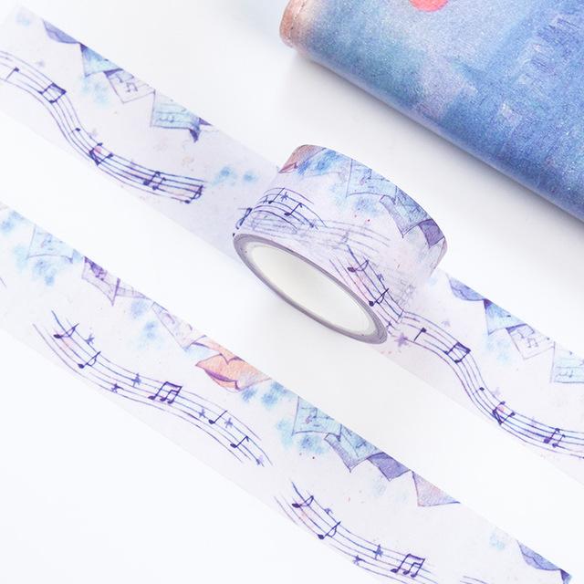 640x640 Music Story Premium Watercolor Washi Tape 30x7m