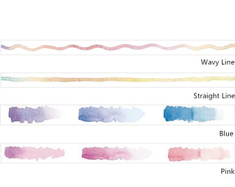 340x270 Watercolor Washi Etsy