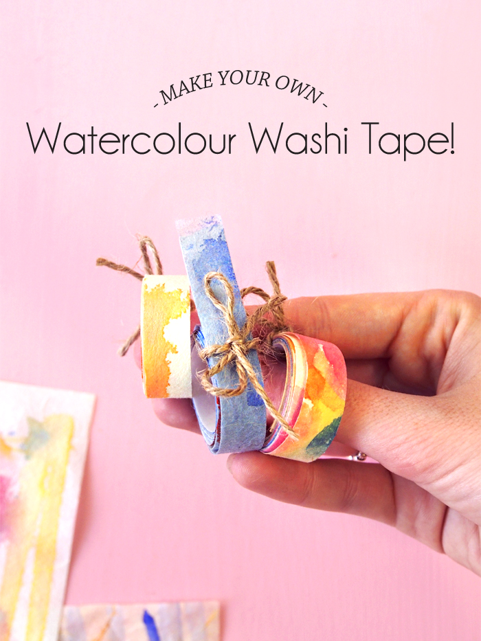 700x933 Diy Watercolour Washi Tape! Paper And Pin