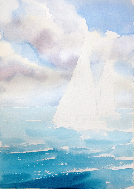 430x604 How To Paint The Ocean In Watercolor