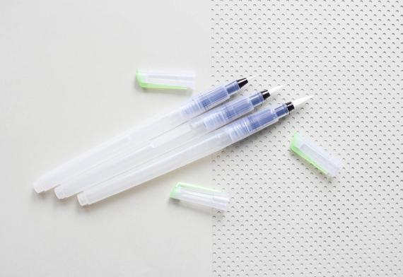 570x392 Watercolor Pen Brush Ink Pen Watercolor Water Brush Travel Etsy