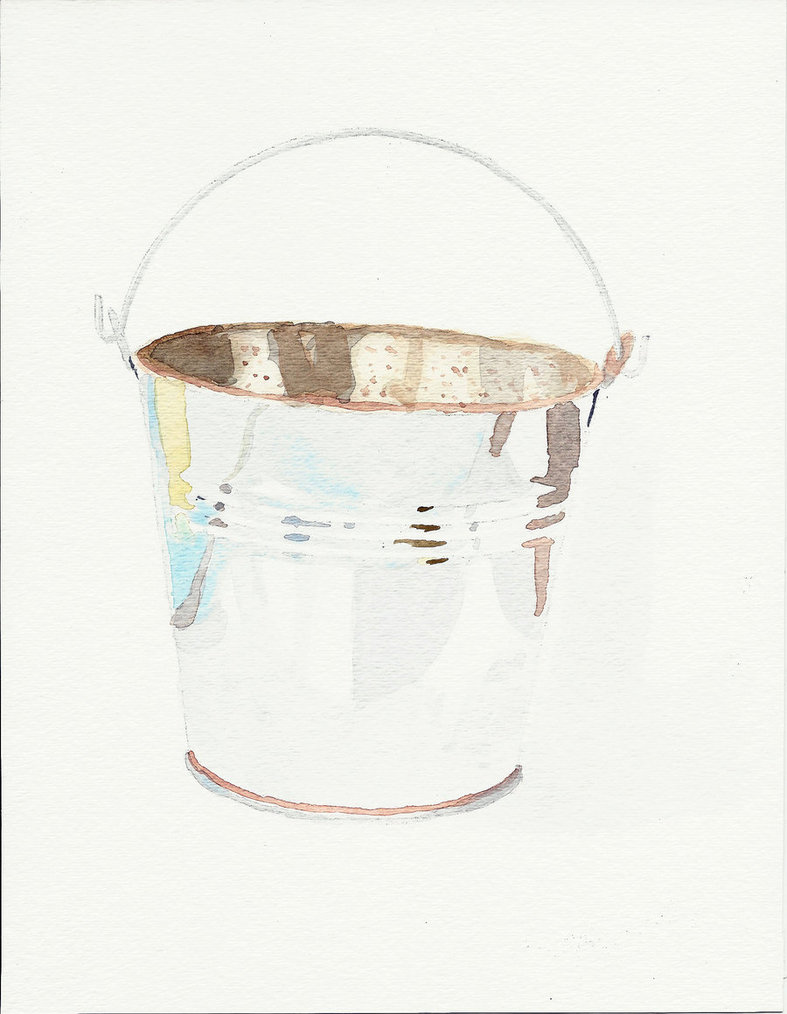 787x1014 Bucket Watercolor By Miriamarnott