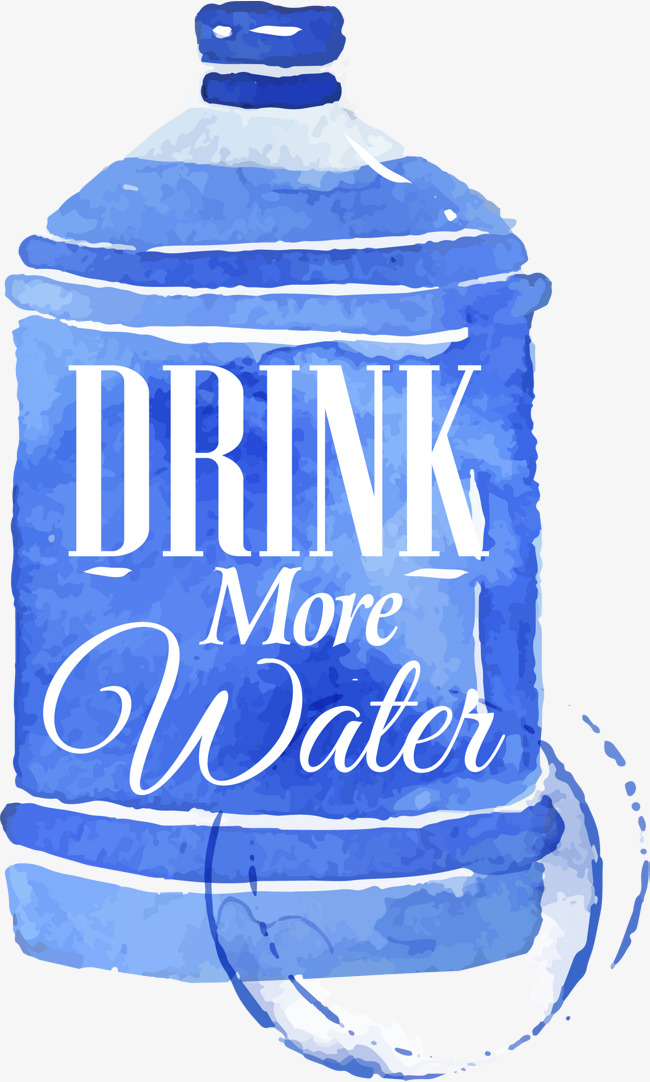 650x1082 Hand Drawn Blue Bucket Pattern, Watercolor, Pigment Flower, Water