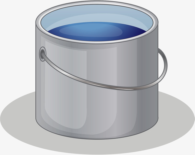 650x516 Hand Painted Gray Bucket Bucket, Hand Painted Bucket, Watercolor