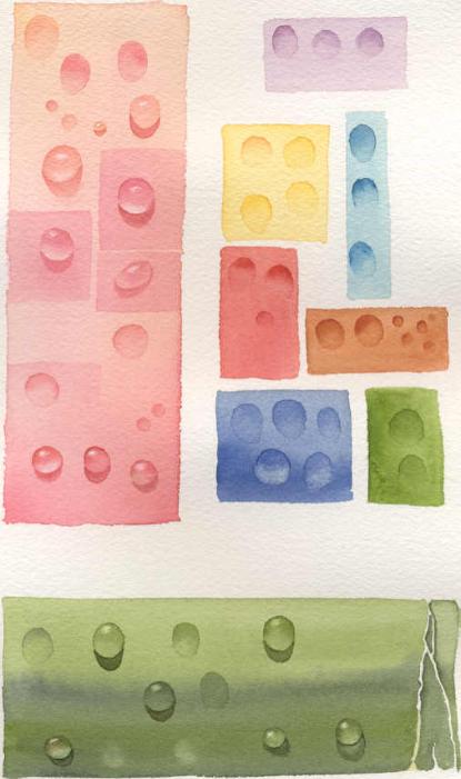415x701 How To Paint Waterdrops Or Dew Drops In Watercolor