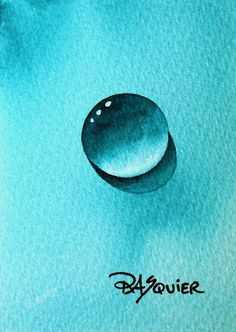 236x332 Wassertropfen, Spiegelung, Malanleitung Malanleitungen