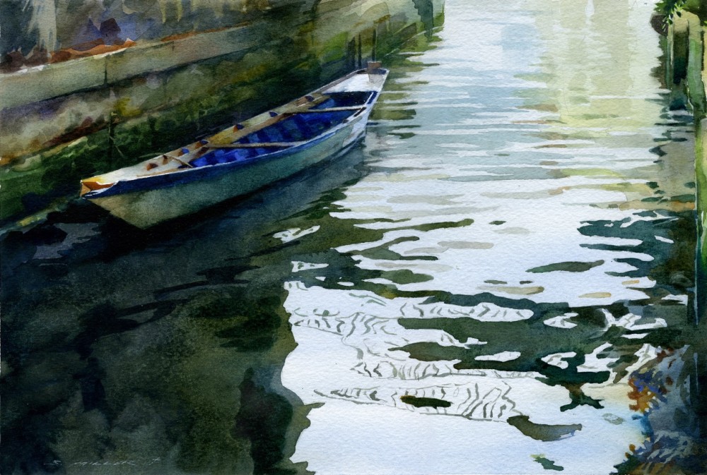 1000x673 Stan Miller Paints Gorgeous Scene With Calm Water