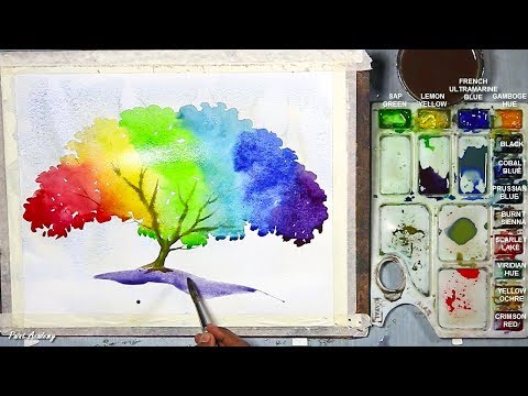 480x360 Easy Creative Ways Of Painting Tree In Watercolor Watercolor For