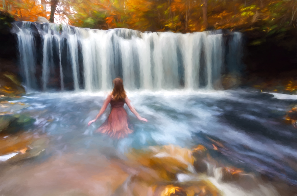 1000x662 Waterfall In Watercolor (Nikon) Iphone Photographer David Pasillas