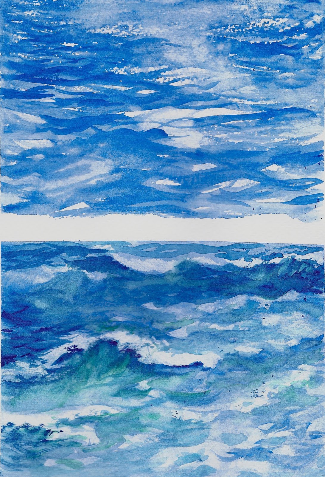1091x1600 Practicing Ocean Waves