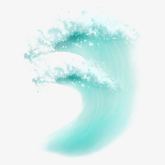 564x564 Watercolor Waves, Watercolor Clipart, Blue Waves, Ocean Png Image