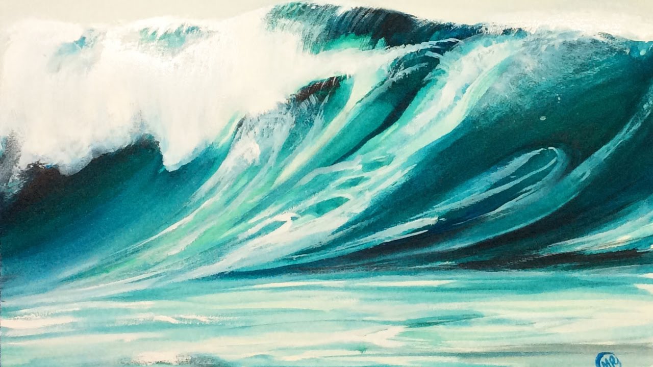 1280x720 Watercolor Waves