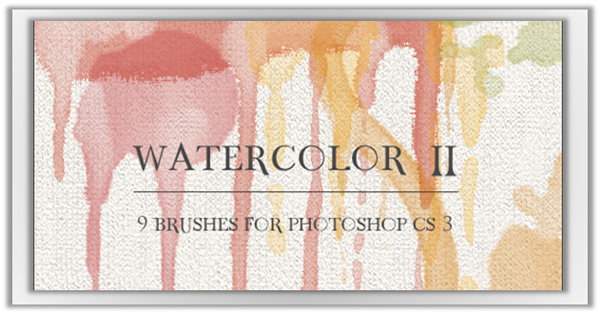 600x314 Freebies 20 Watercolor Photoshop Brushes