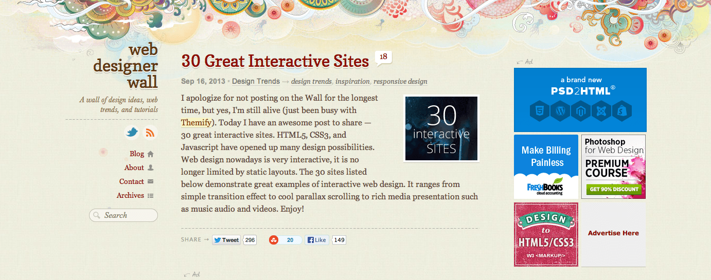 Watercolor Web Design