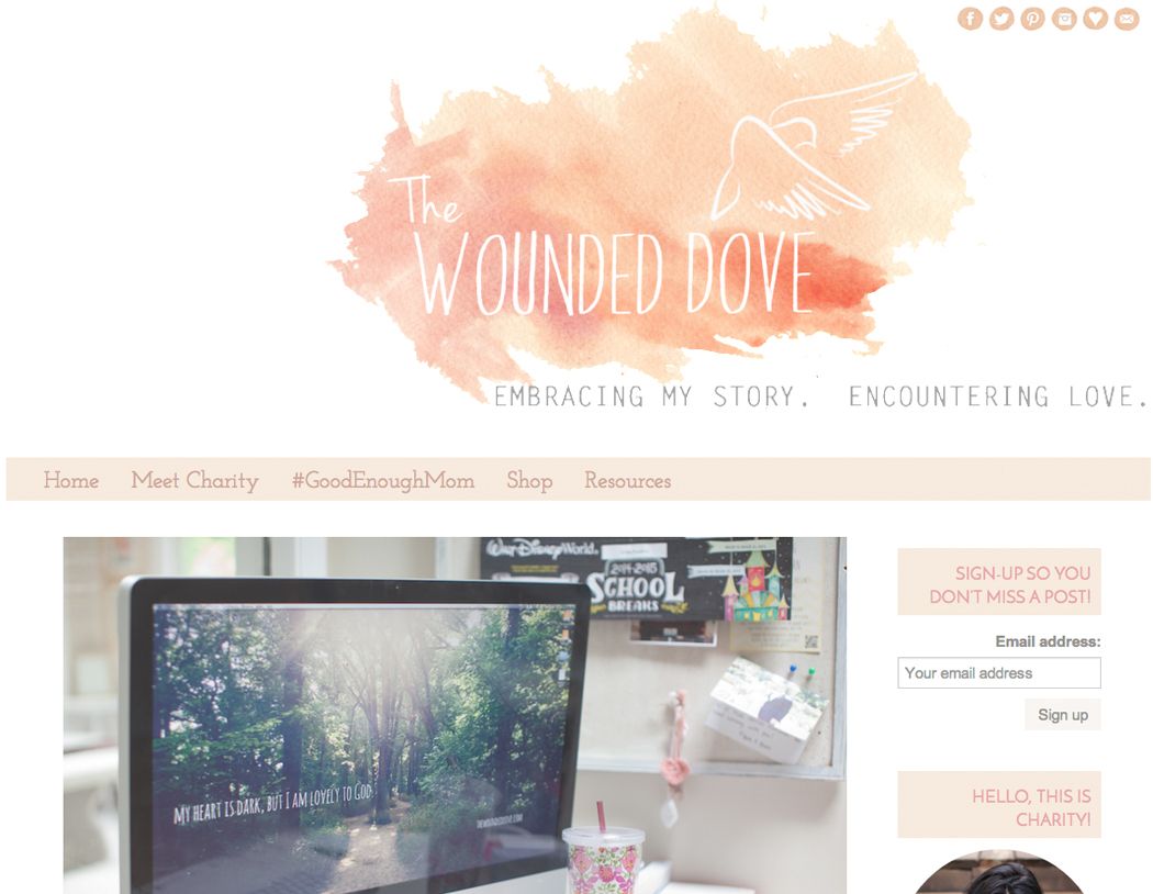 1050x814 Pretty Watercolor Web Design. Website Running On An Angie Makes