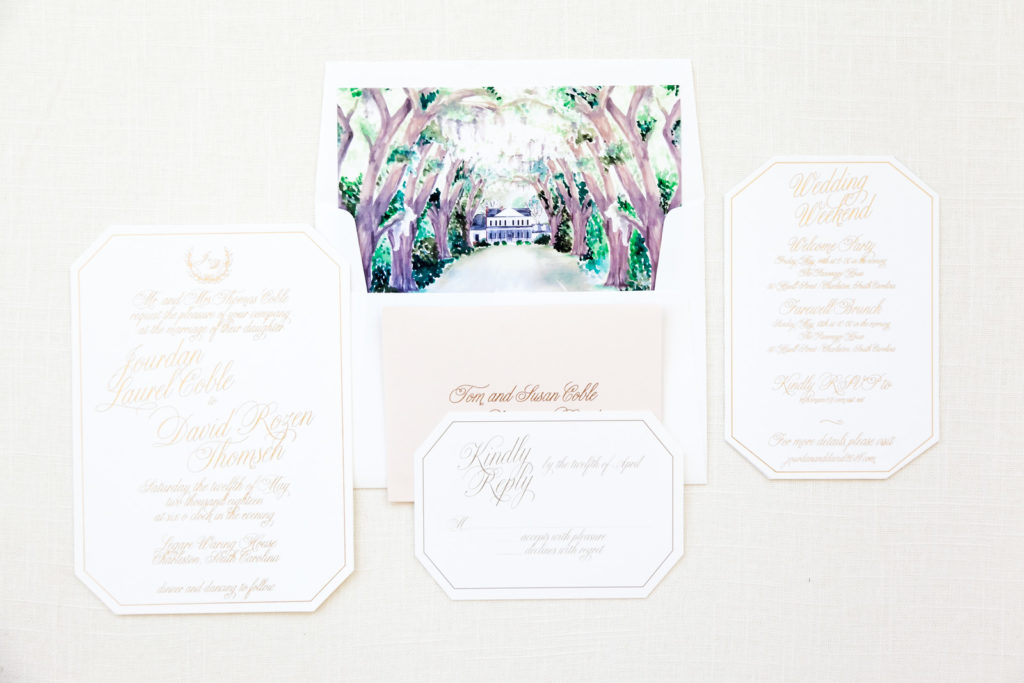 1024x683 Avenue Of Oaks Watercolor Invitation