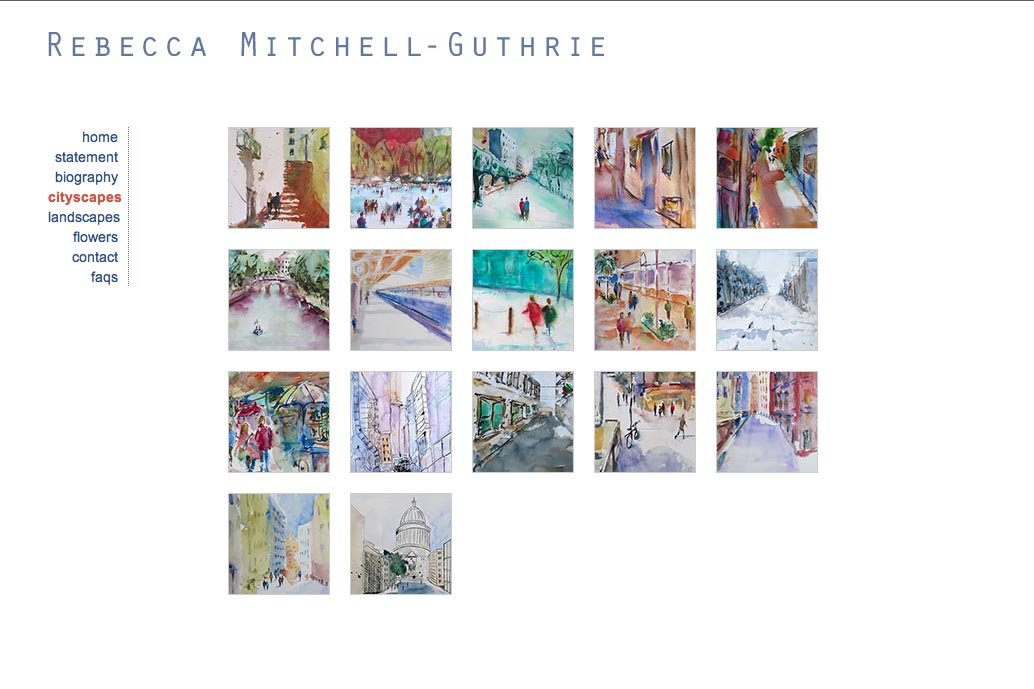 1034x689 Web Design For A Watercolor Artist Rebecca Mitchell Guthrie