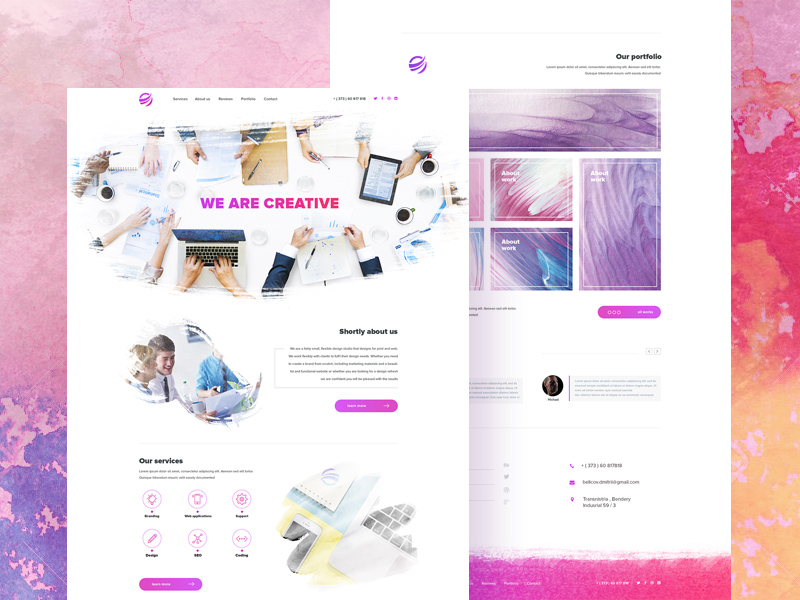 800x600 Creative Watercolor Inspiration Template Freebie