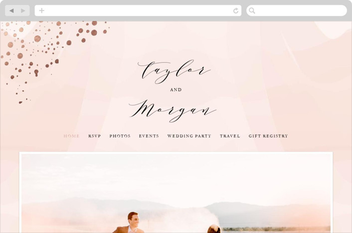 706x469 Formal Watercolor Wedding Websites By Jennifer Postorino Minted