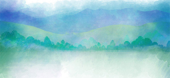 594x274 Watercolor Nature Background
