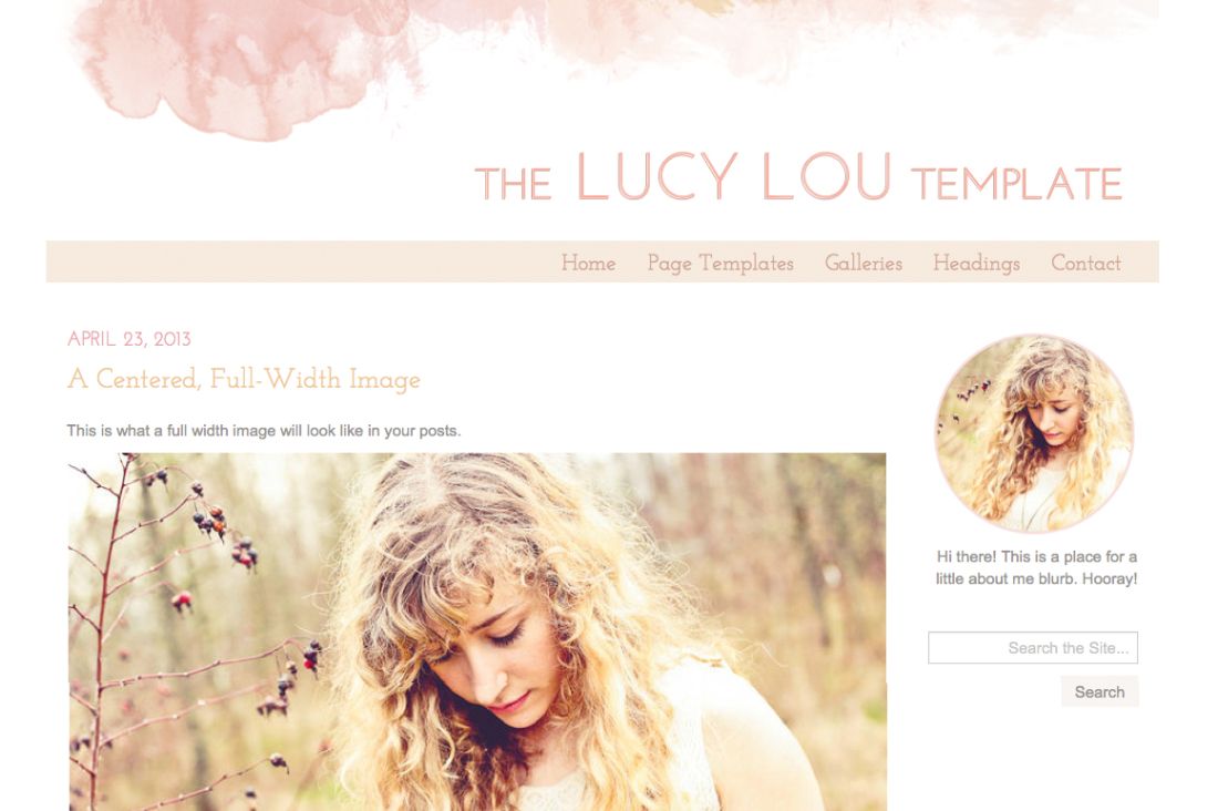 1100x732 Watercolor Web Design The Lucy Lou
