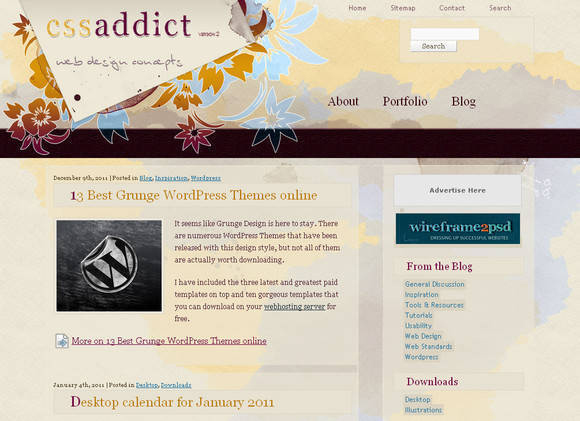 580x421 40 Beautiful Watercolor Effects In Web Design