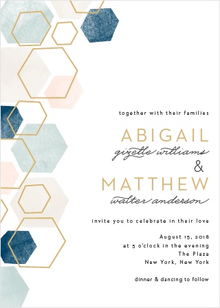 320x448 Watercolor Wedding Invitations