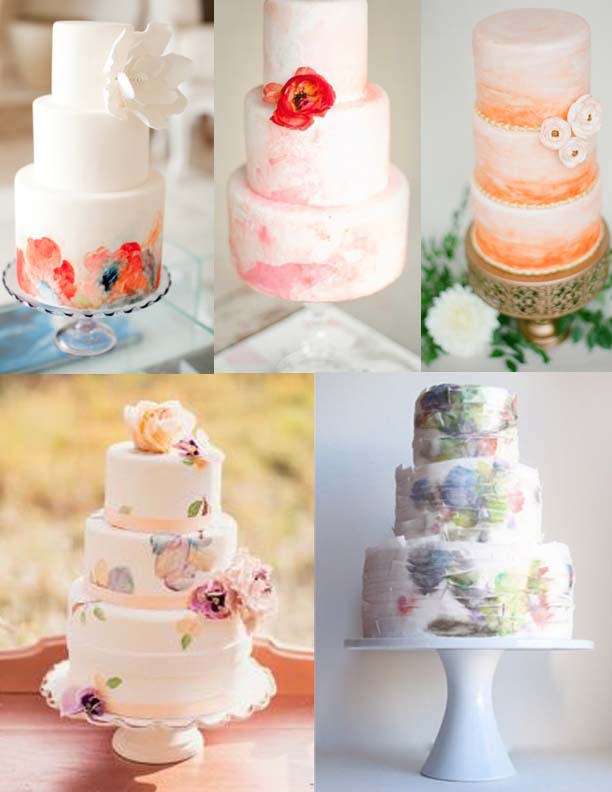 612x792 Trend Report Watercolor Wedding Cakes Soco Events