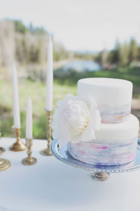480x721 53 Watercolor Wedding Cakes That Really Inspire Sweet Treats And