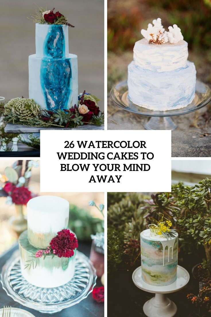 735x1102 Watercolor Wedding Cake Archives