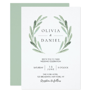 307x307 Watercolor Wedding Invitations Zazzle
