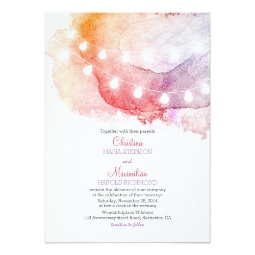 500x500 Watercolor Wedding Invitations Watercolor Wedding Invitations Also