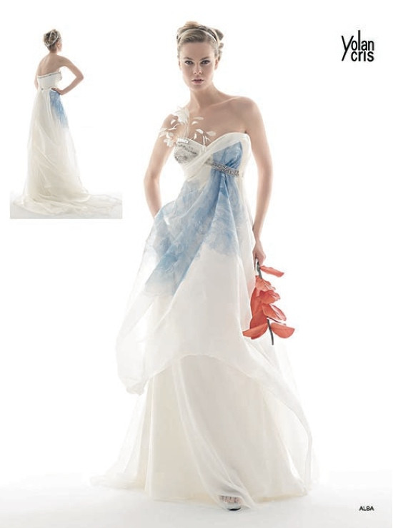 550x740 Watercolor Wedding Ideas Lovely Watercolor Wedding Dress