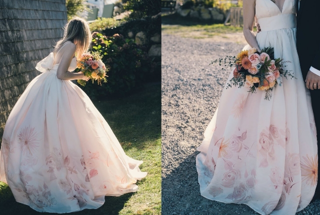 640x430 5 Gorgeous Watercolor Wedding Gowns For The Bride