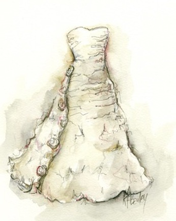 346x434 Ss Wedding Week] Love This! Wedding Dress Watercolors